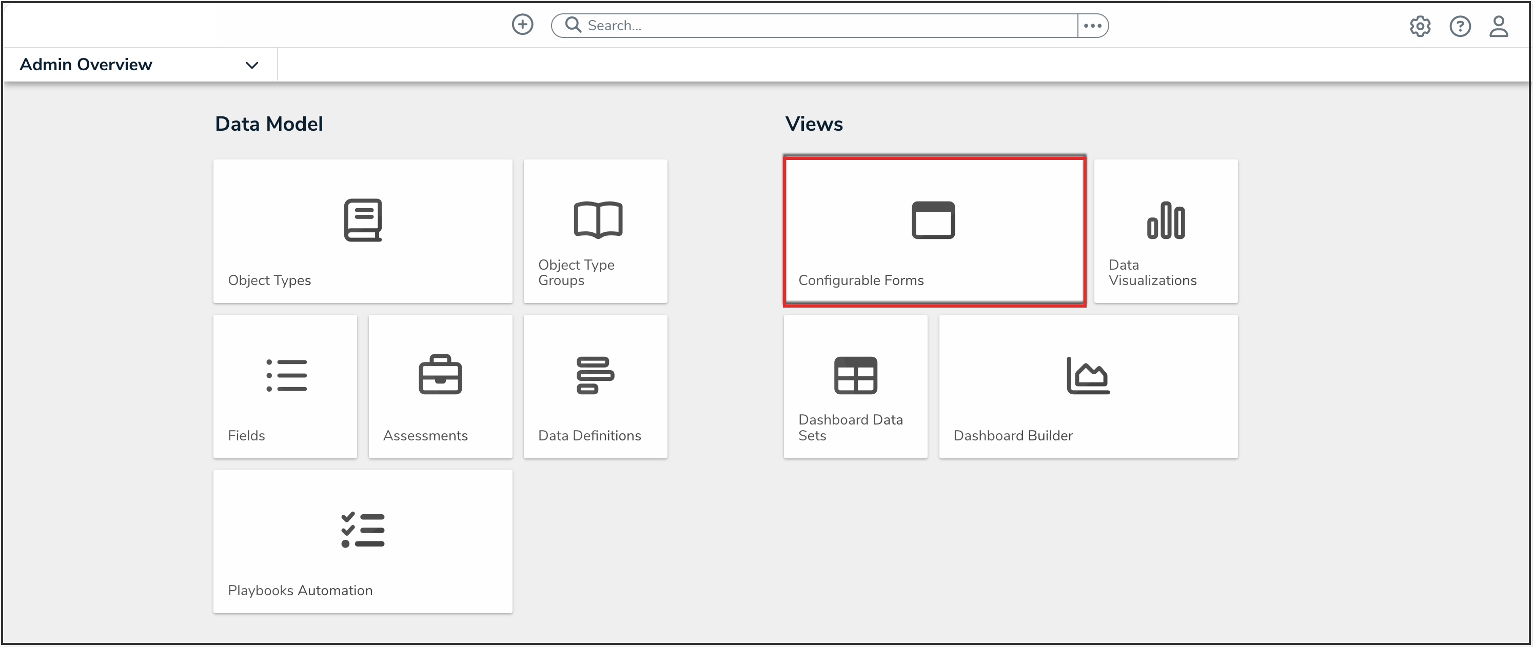 Configurable Forms Tile