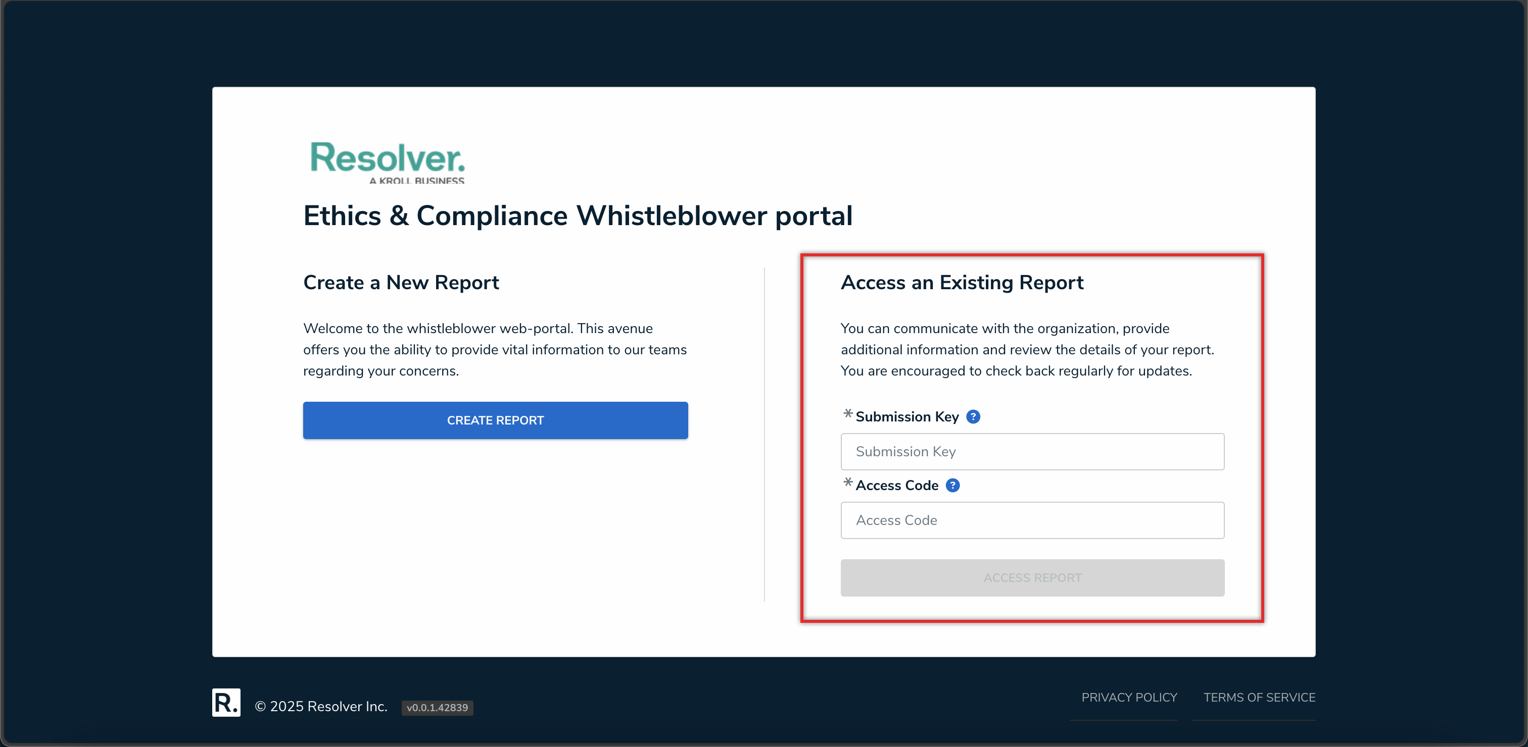 access existing report.png