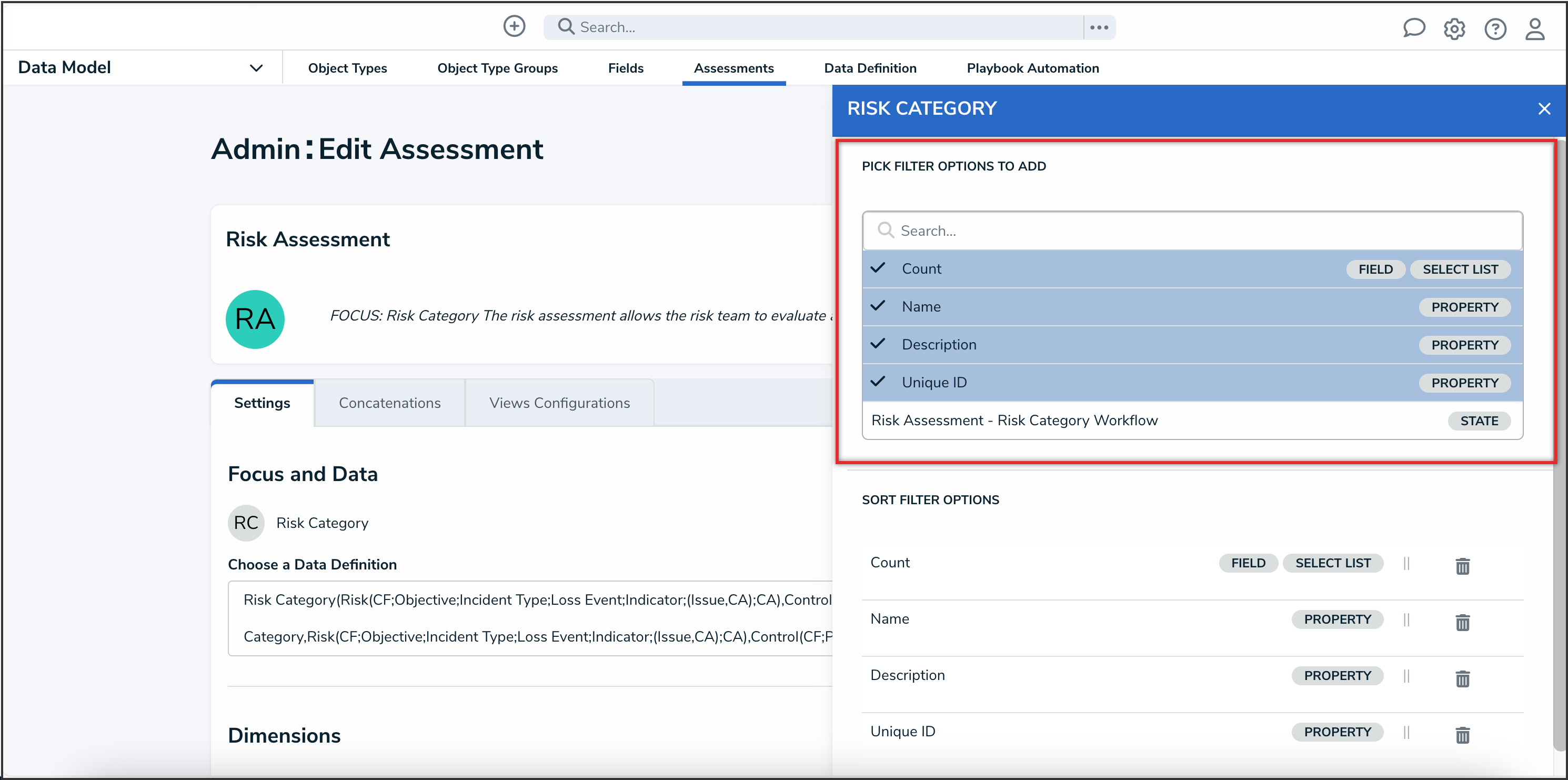 Pick Filter Options to Add Dropdown