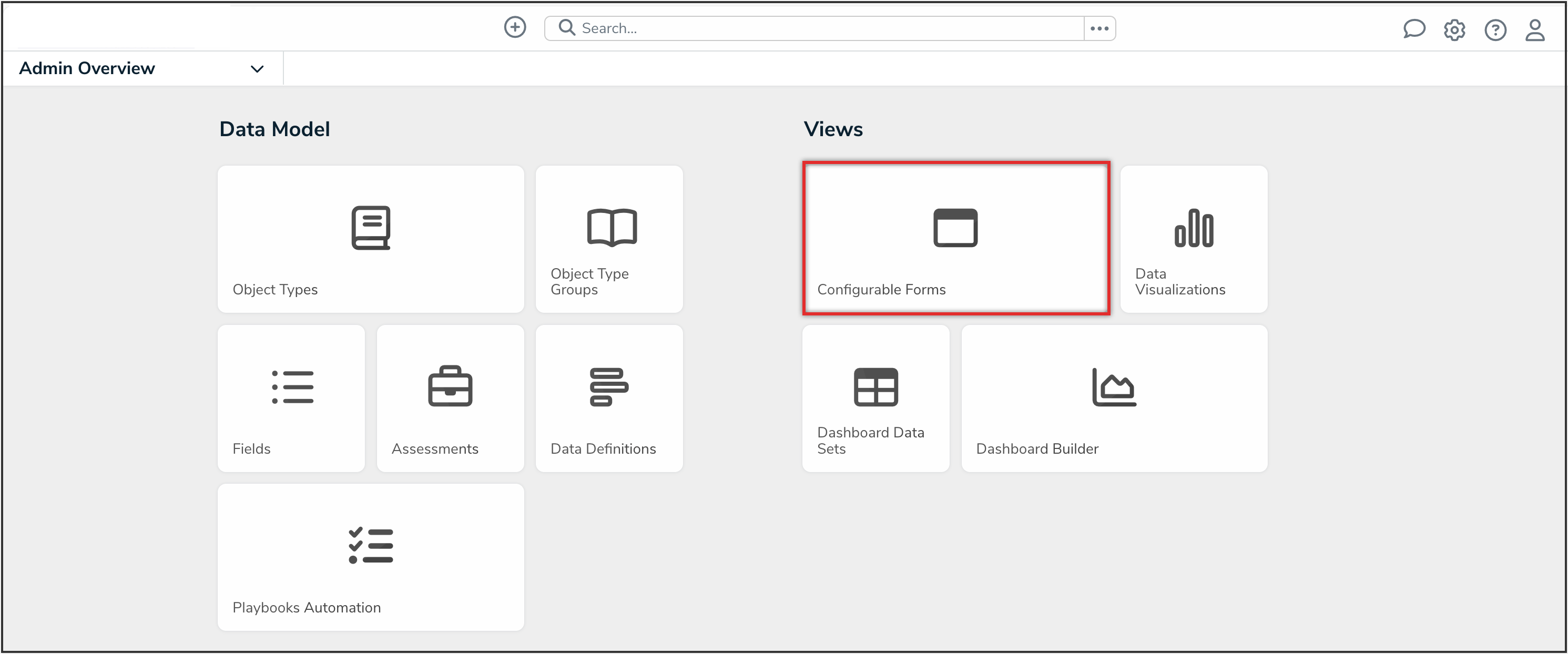 Configurable Forms Tile