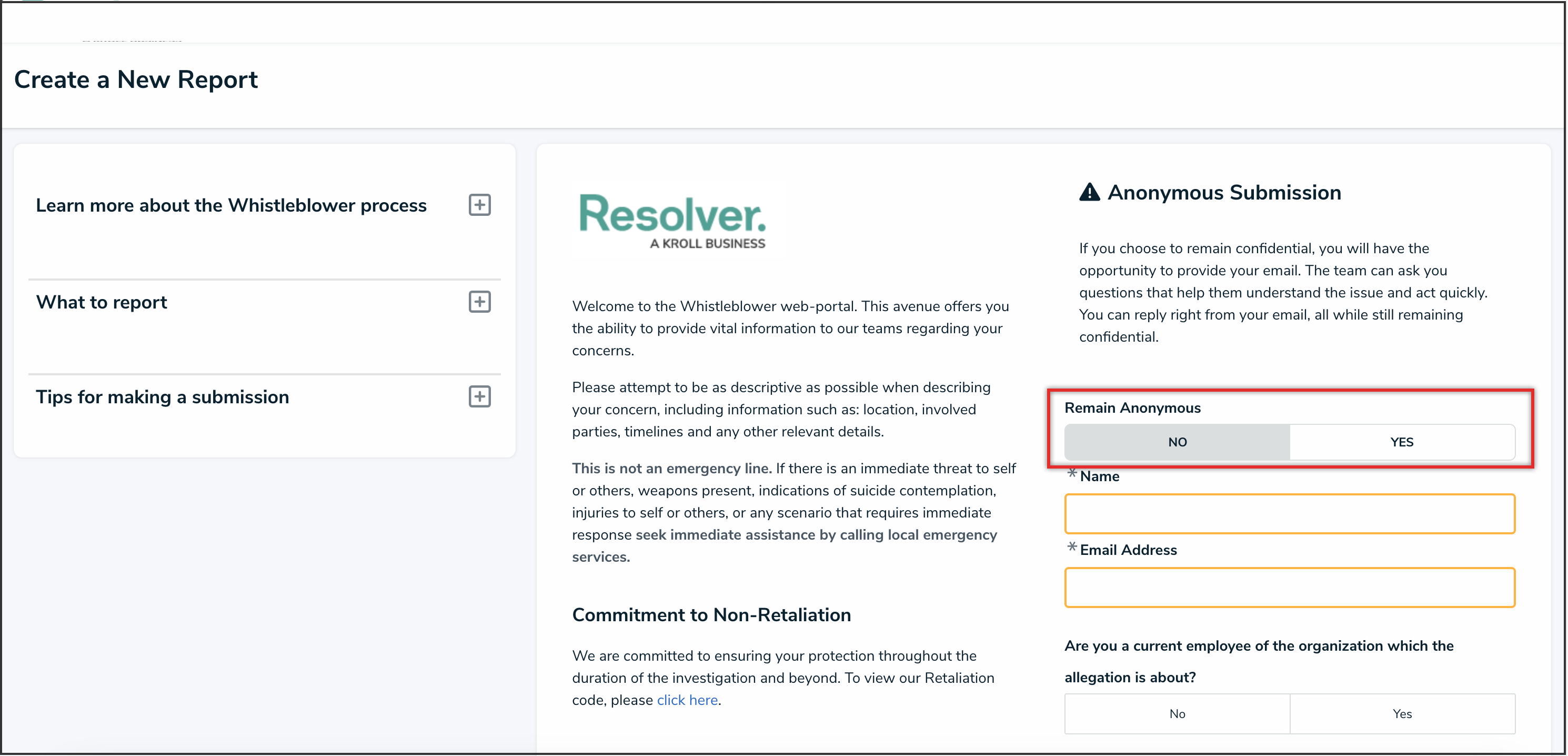 Remain Anonymous - No