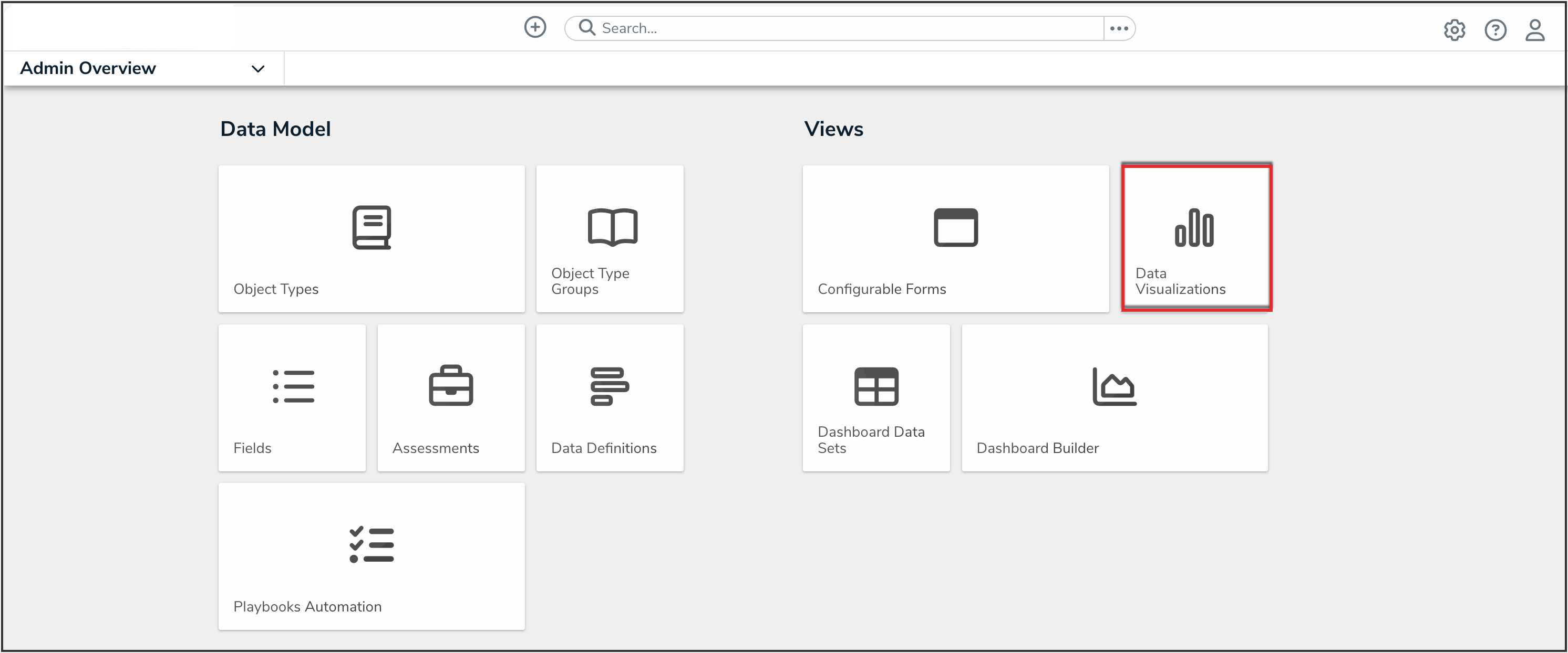 Data Visualizations Tile