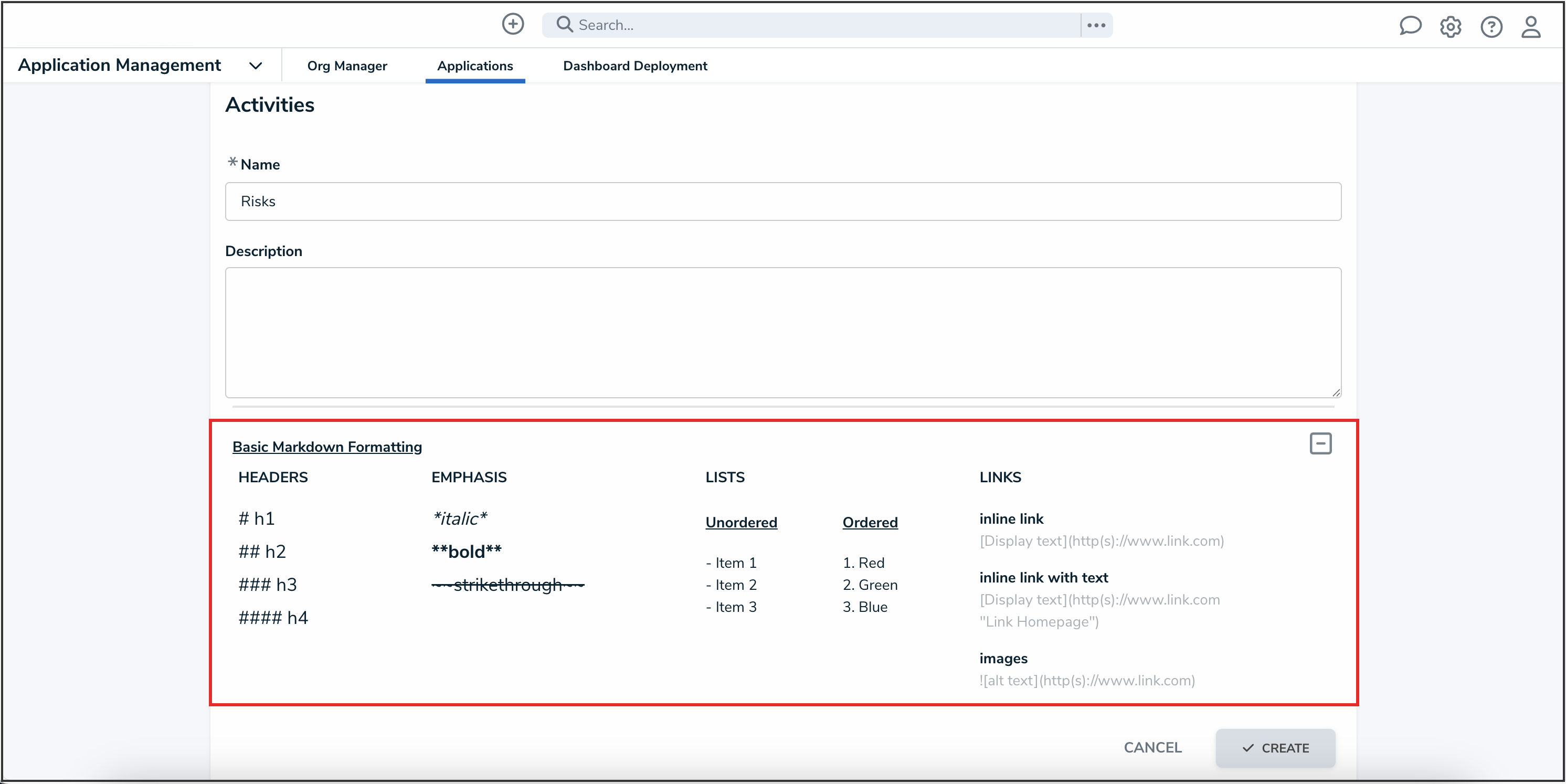 Basic Markdown Formatting