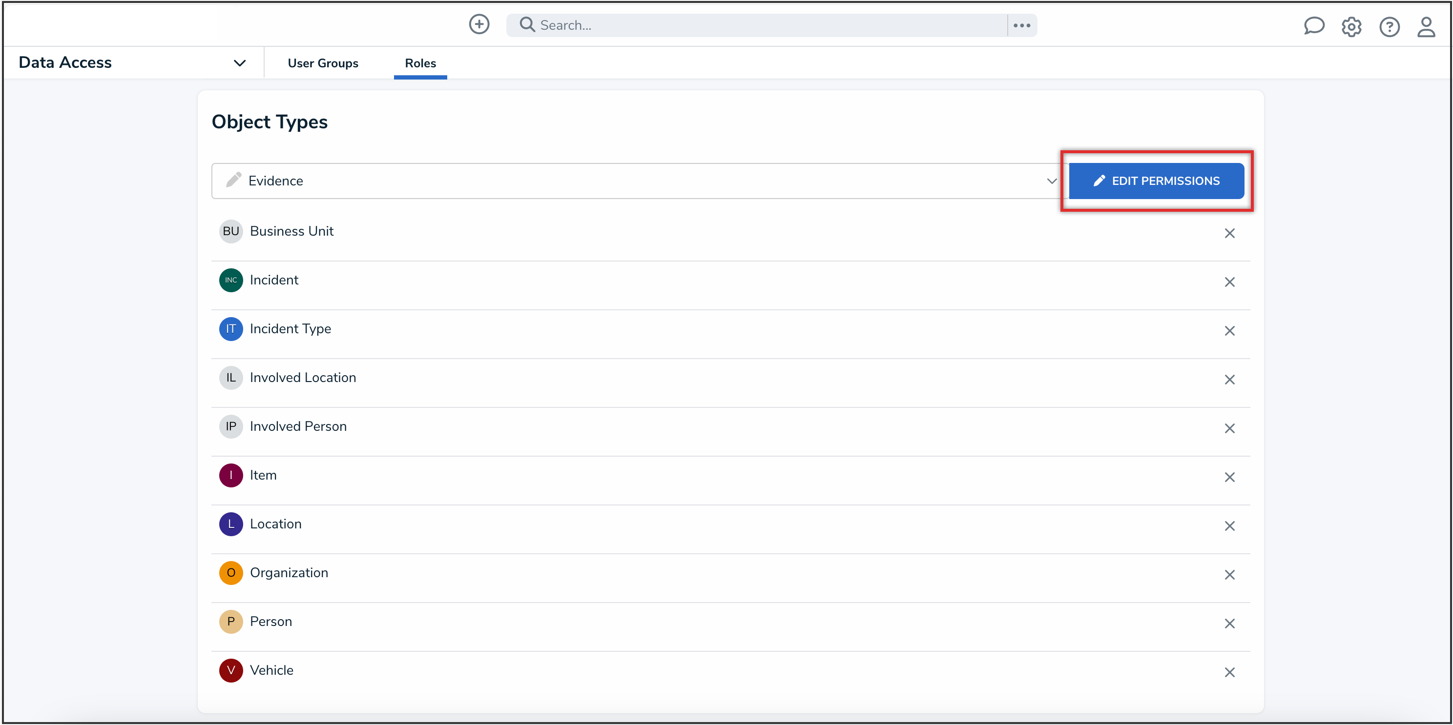 Edit Permissions Button
