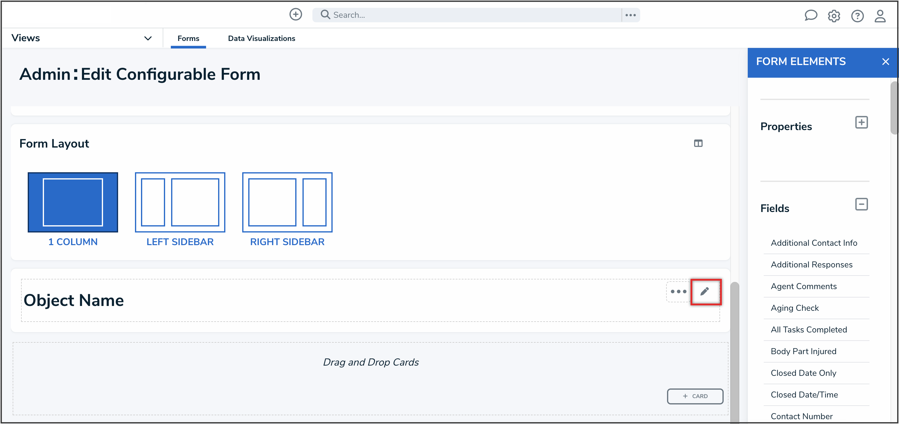 Edit Header Section Icon