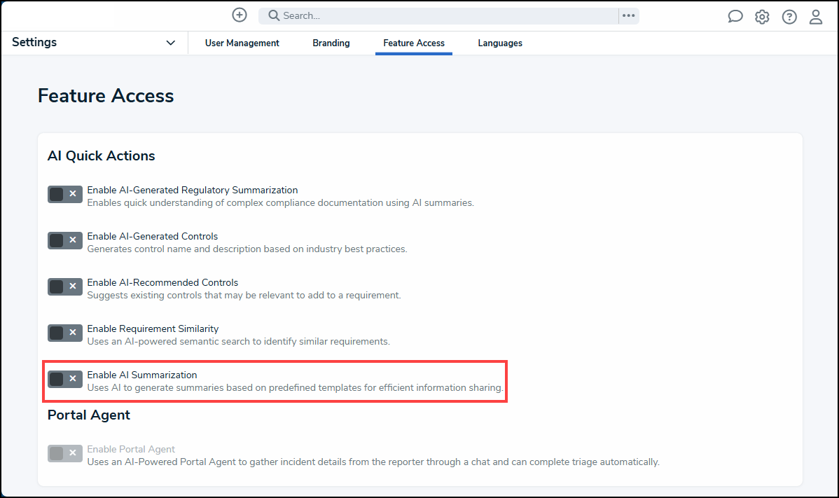 Enable AI Summarization Toggle Switch.png