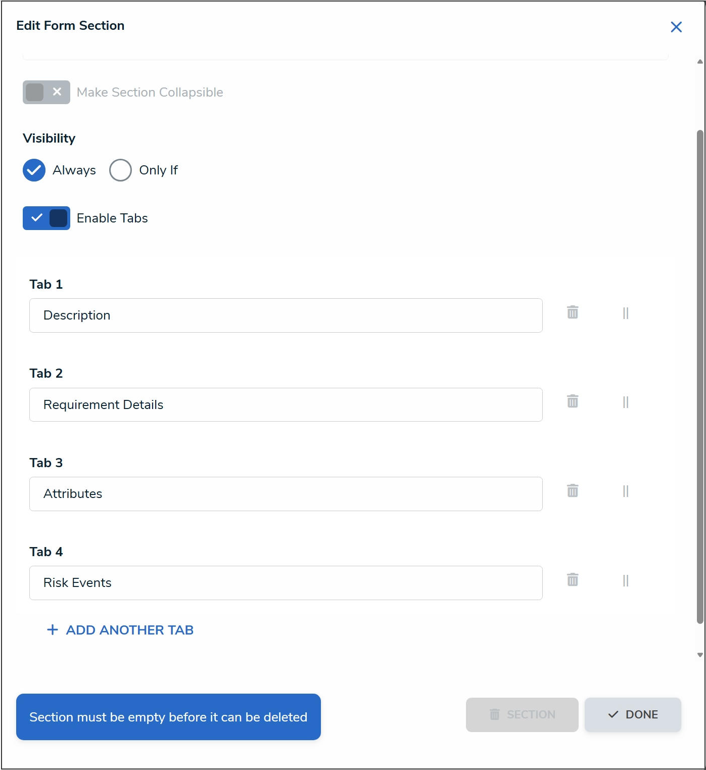 Reorder Tabs on Forms