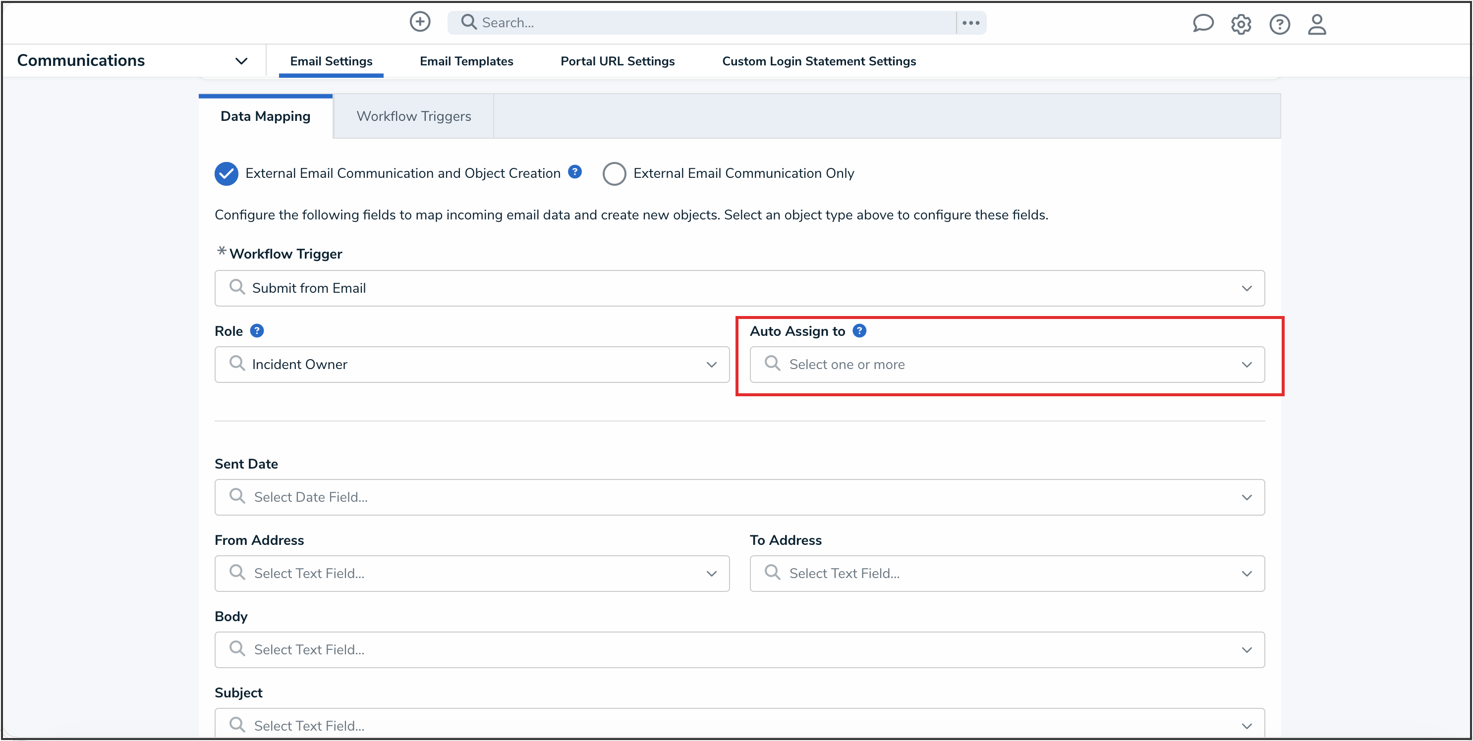 Auto Assign To Dropdown Menu