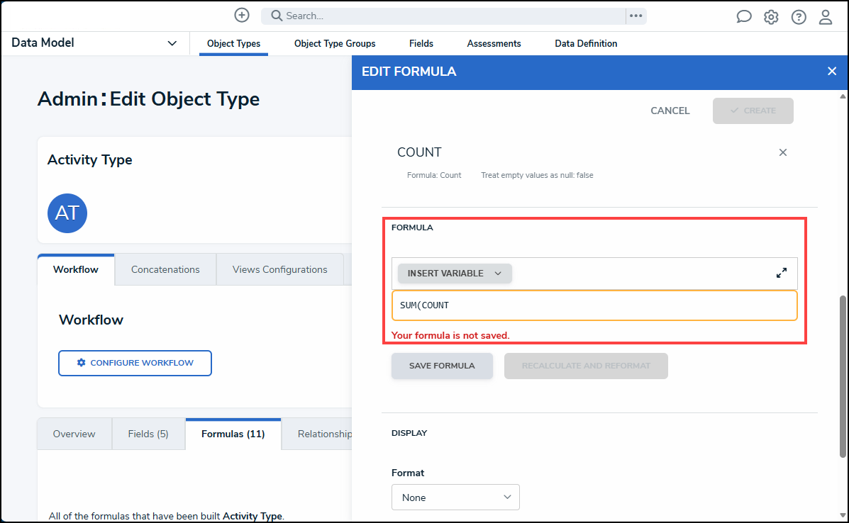 System Notification Formula not saved.png