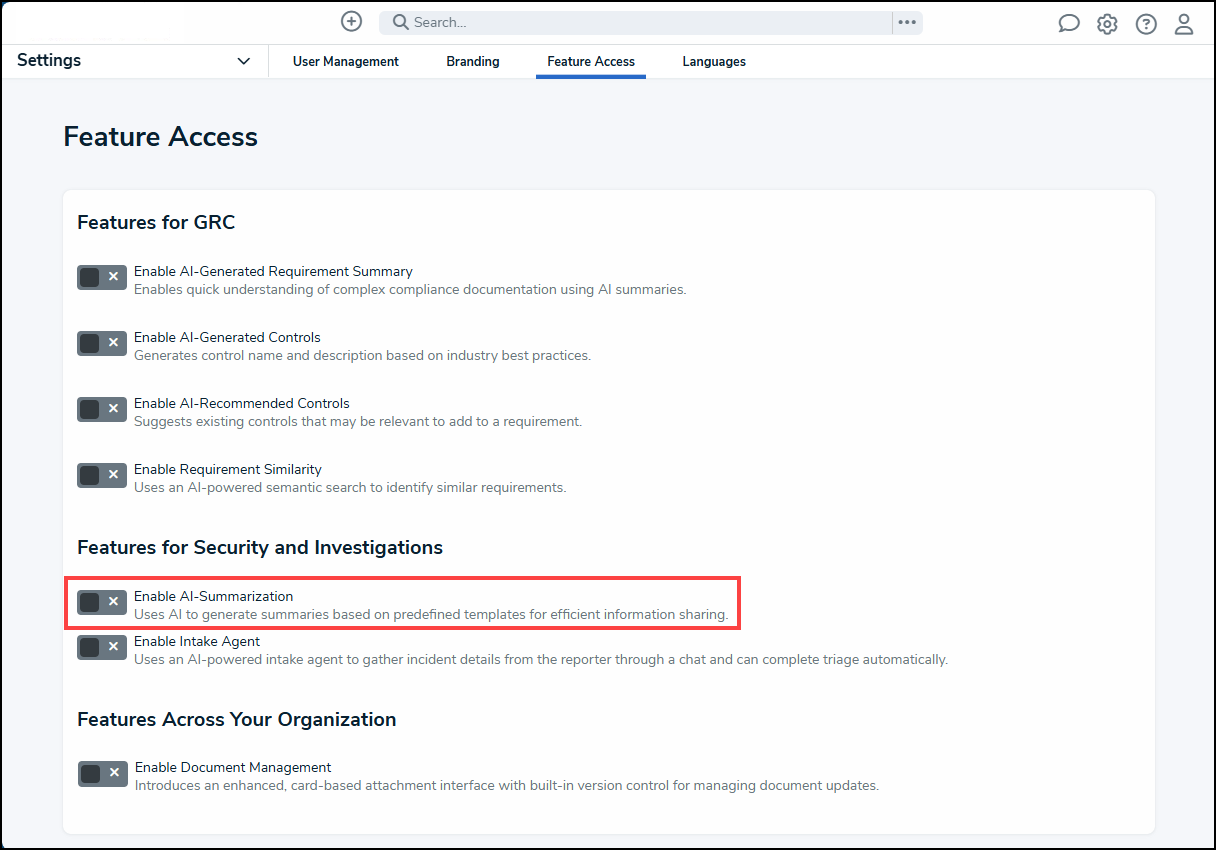 Enable AI Summarization Toggle Switch.png