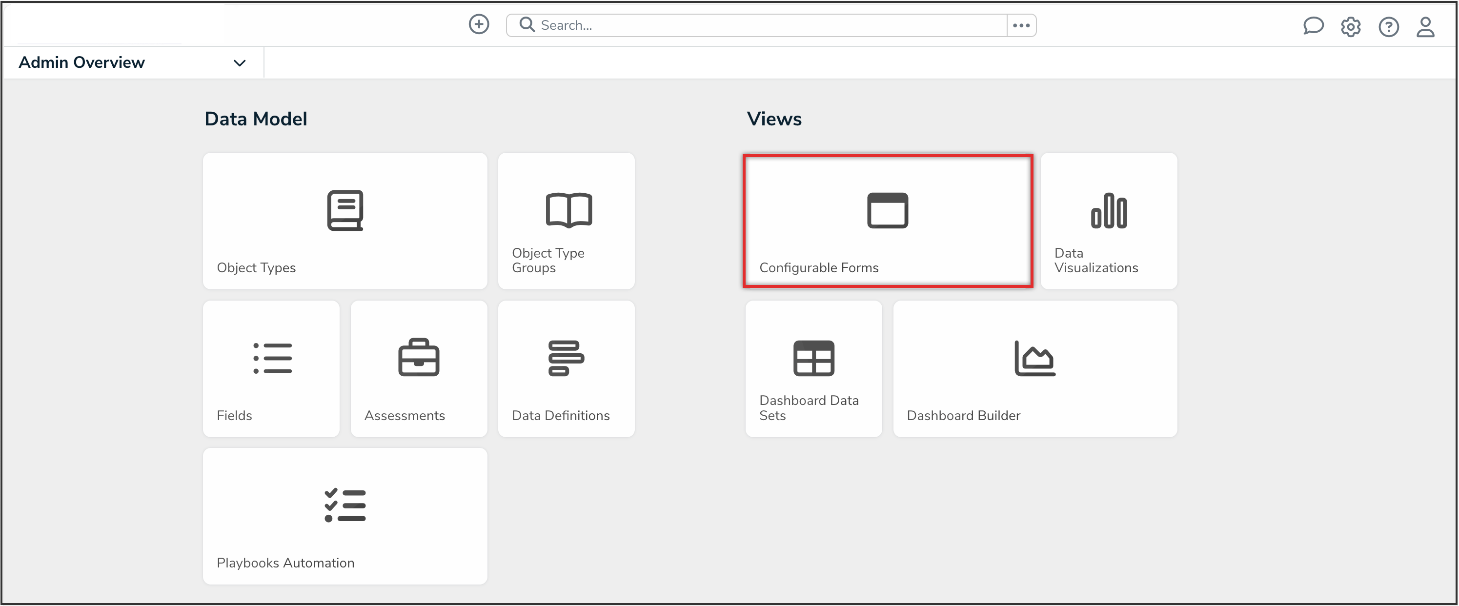 Configurable Forms Tile