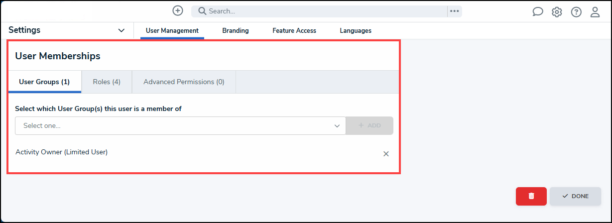 User Membership Section.png
